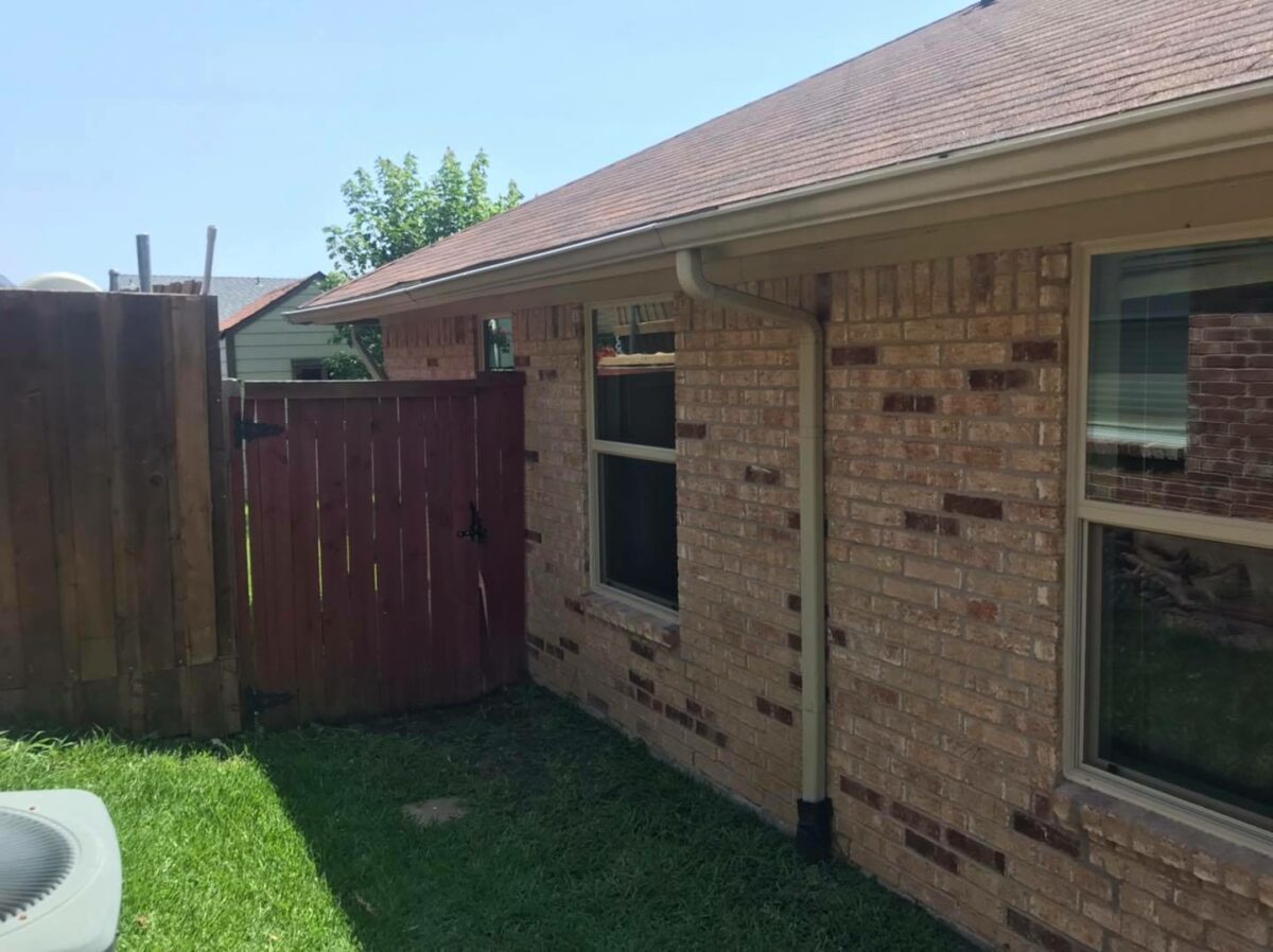 Freshly installed replacement windows on a home exterior
