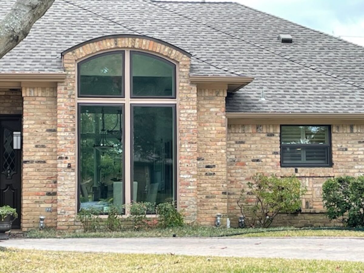 Close-up of a newly installed replacement window